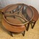 Mid century retro vintage teak trinity coffee table by nathan 1960  Ad