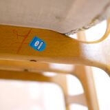 Manufrance, set of 4 chairs from the 60s.