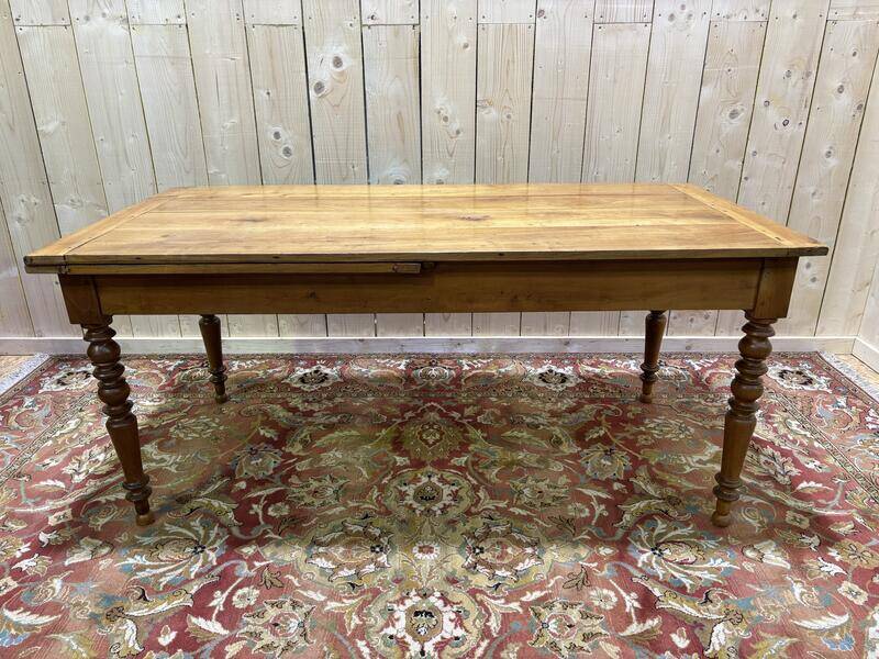 Table à manger avec planche à pain 10 personnes de style Louis philippe