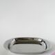 Plat rectangulaire en inox, bords arrondis Design, 1970