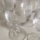 Old crystal foot glasses