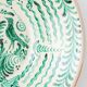 Spanish Revival Lebrillo Ceramic Bowl, Hand-Painted Granada Pottery, Bird
