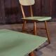Pair of chairs Ton 1960 green/white