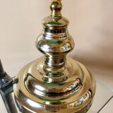 Notary lamp, banker in green opaline