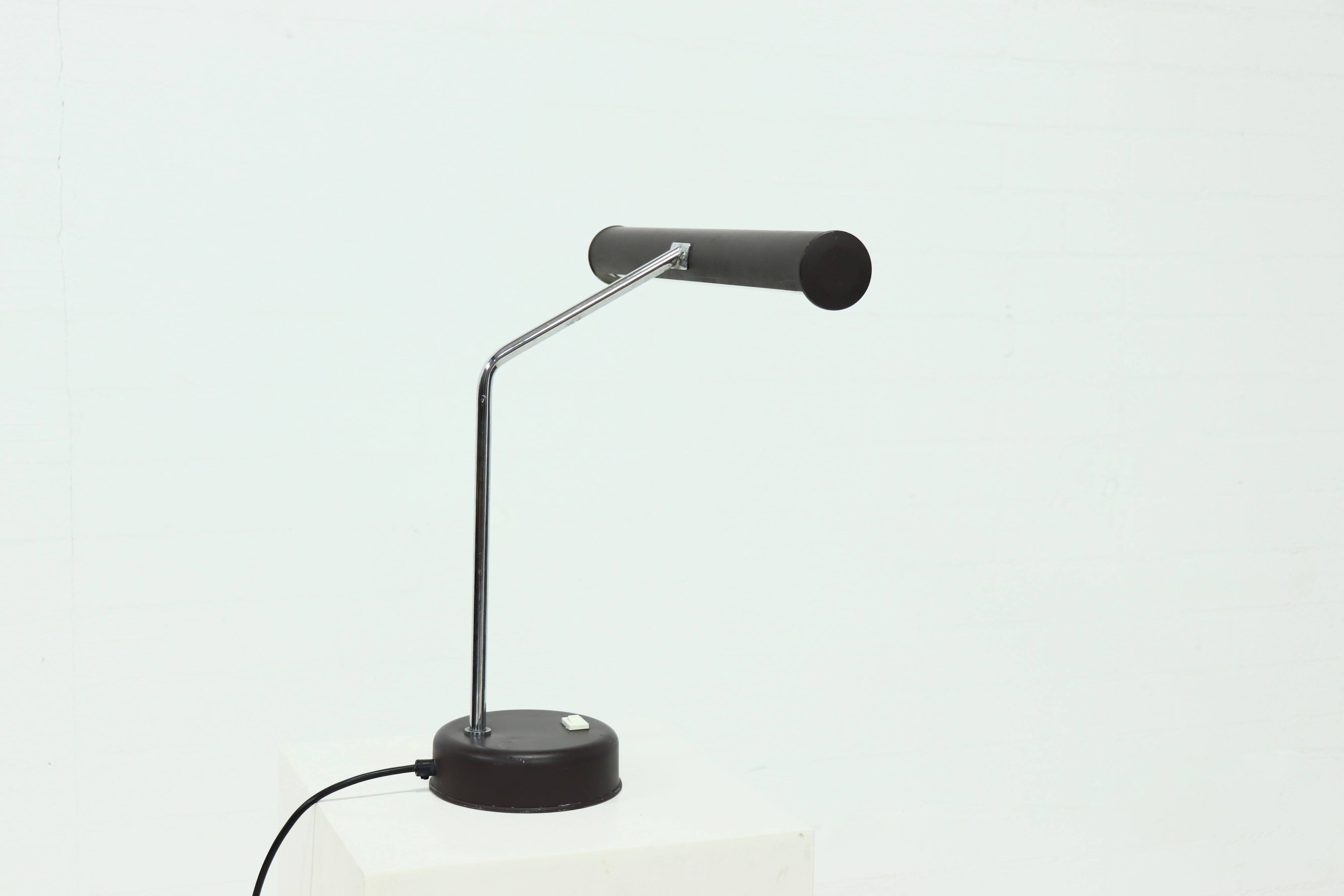 Vintage Fluorescent Tubular Desk Lamp 1970s