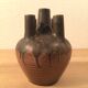 Vase with 5 ceramic necks 50s blue