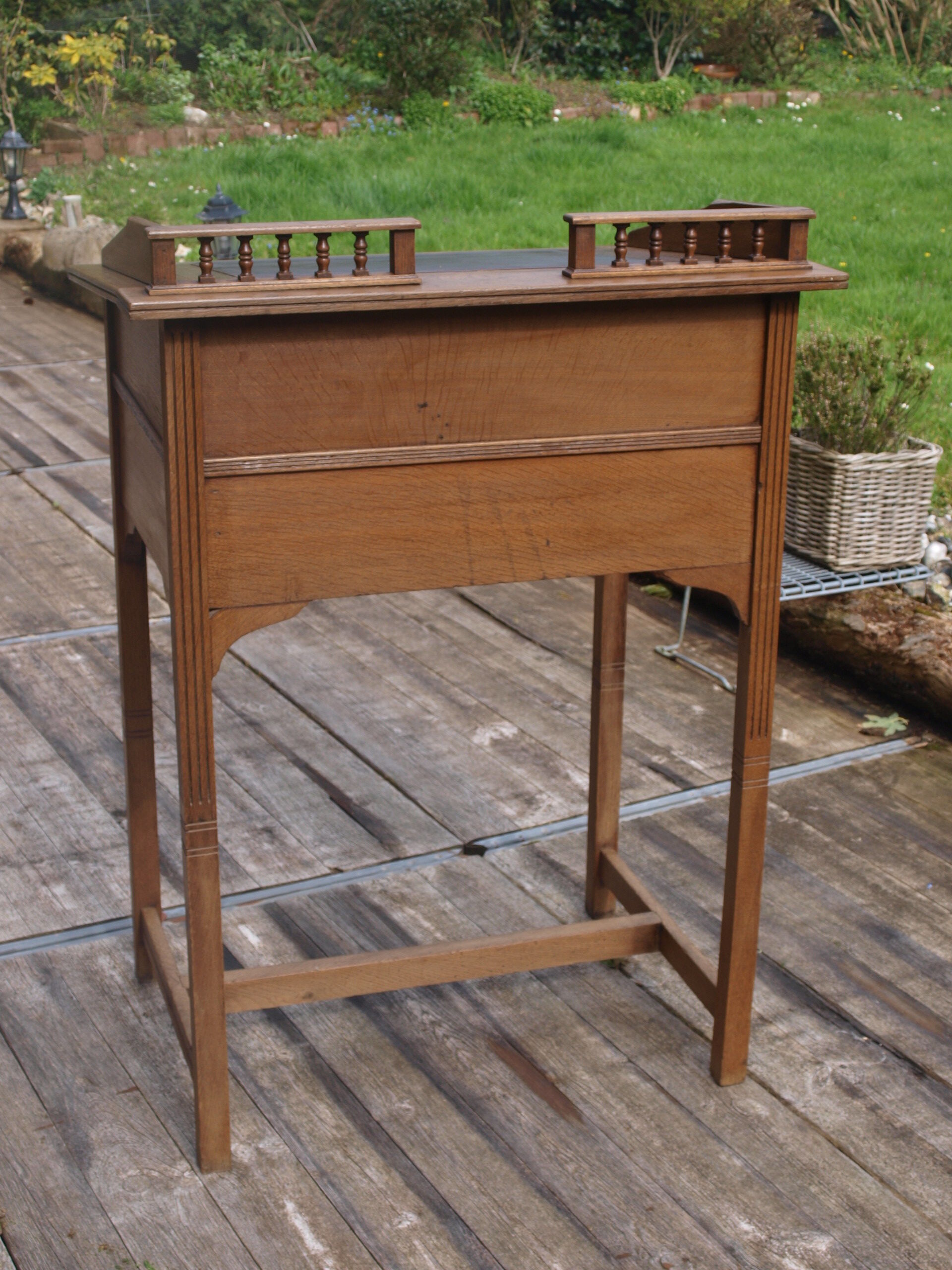 Oak writing desk