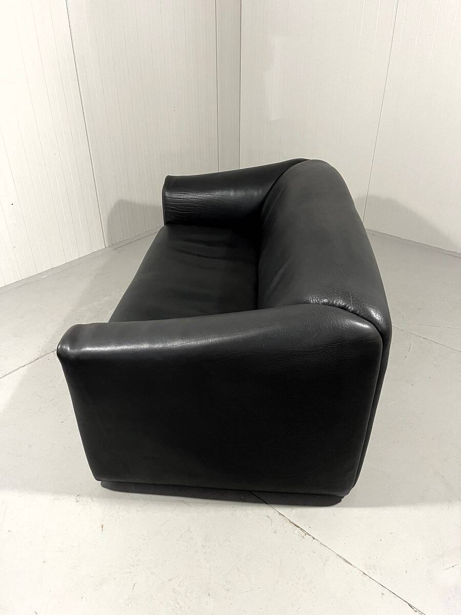 De Sede DS 47 dark brown neckleather 2-1/2 seats sofa