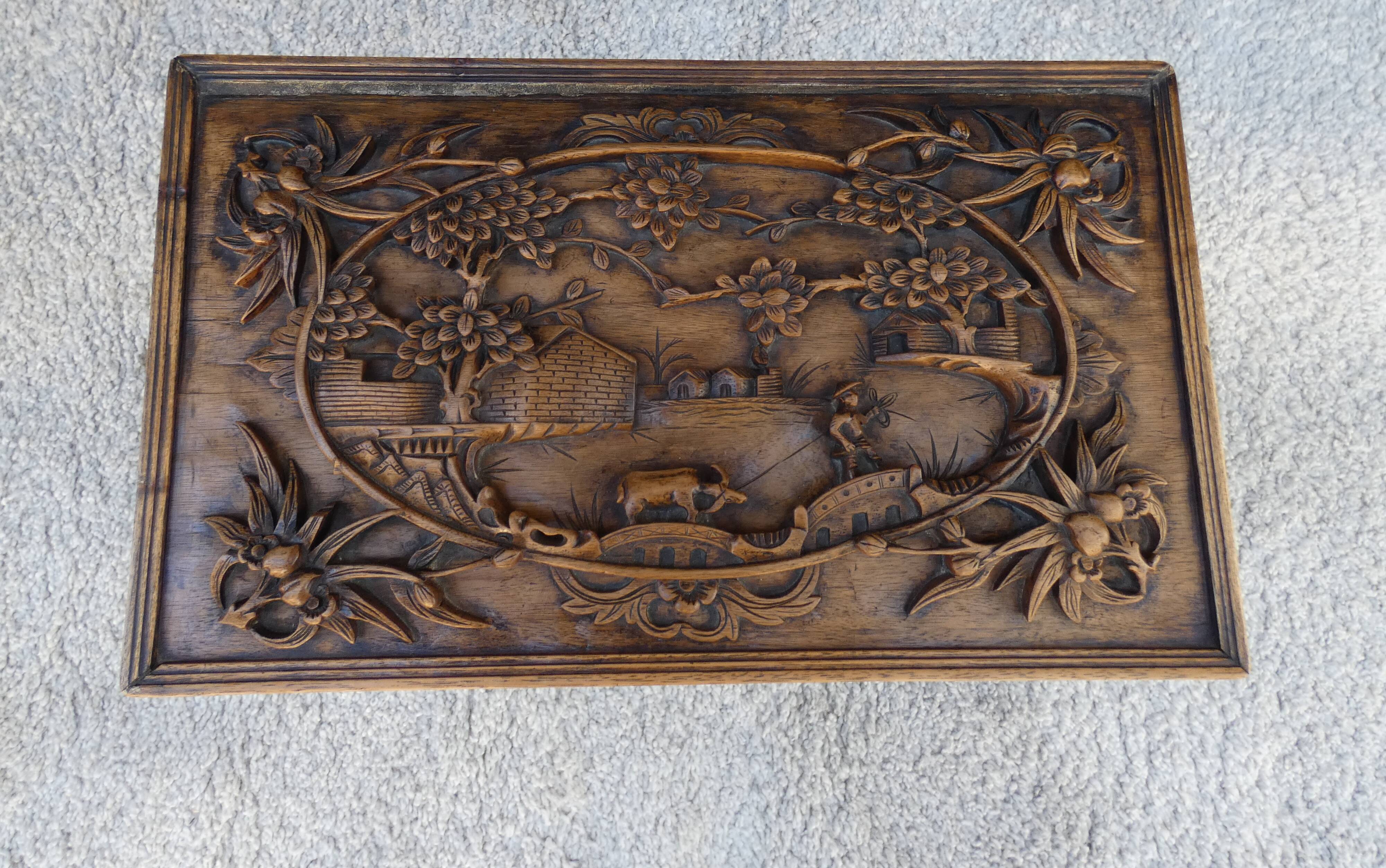 Carved chest from  Indochina 1930