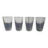 Set de 4 grands gobelets en verre ritual nespresso par andree putman
