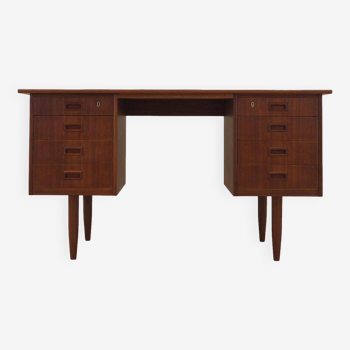 Teak desk, Danish design, 1970s, production: Denmark