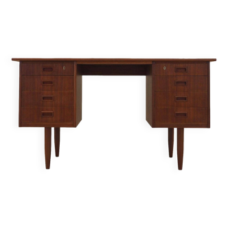 Teak desk, Danish design, 1970s, production: Denmark