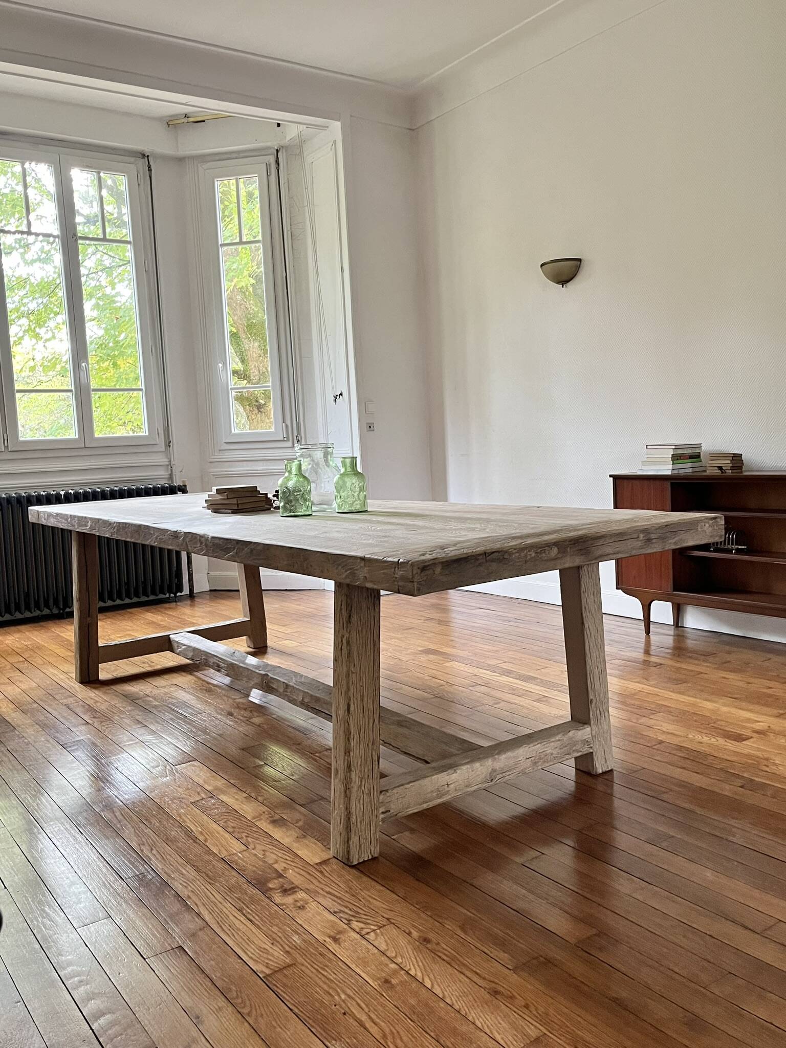 Farm Table Founder in Solid Antique Oak 250 cm long