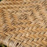 Chaises de jardin en fer forgé et rotin