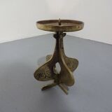 Brutalist Bronze Candleholder, 1960s