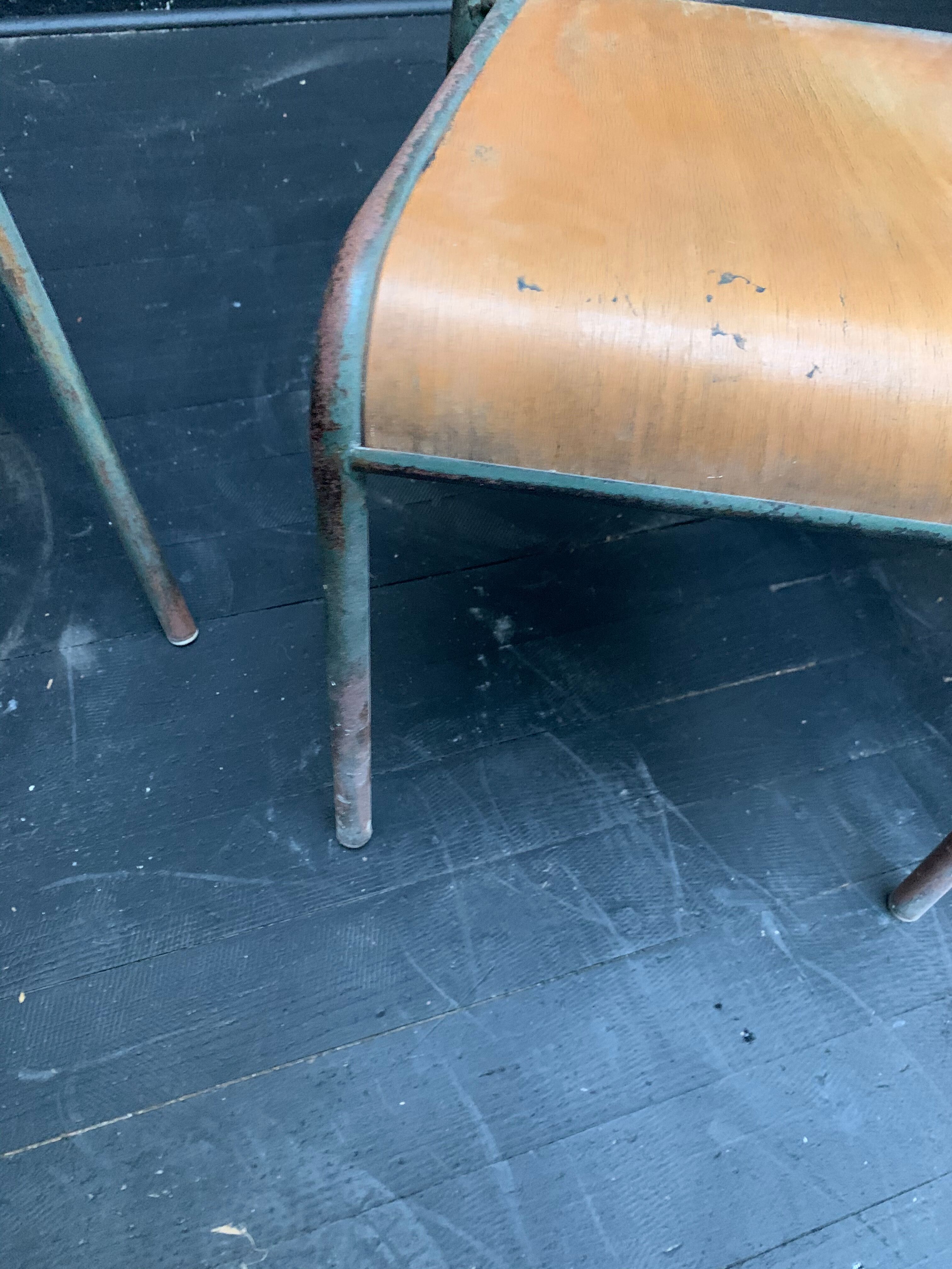 Suite of 4 school chairs by Stella