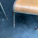 Suite of 4 school chairs by Stella