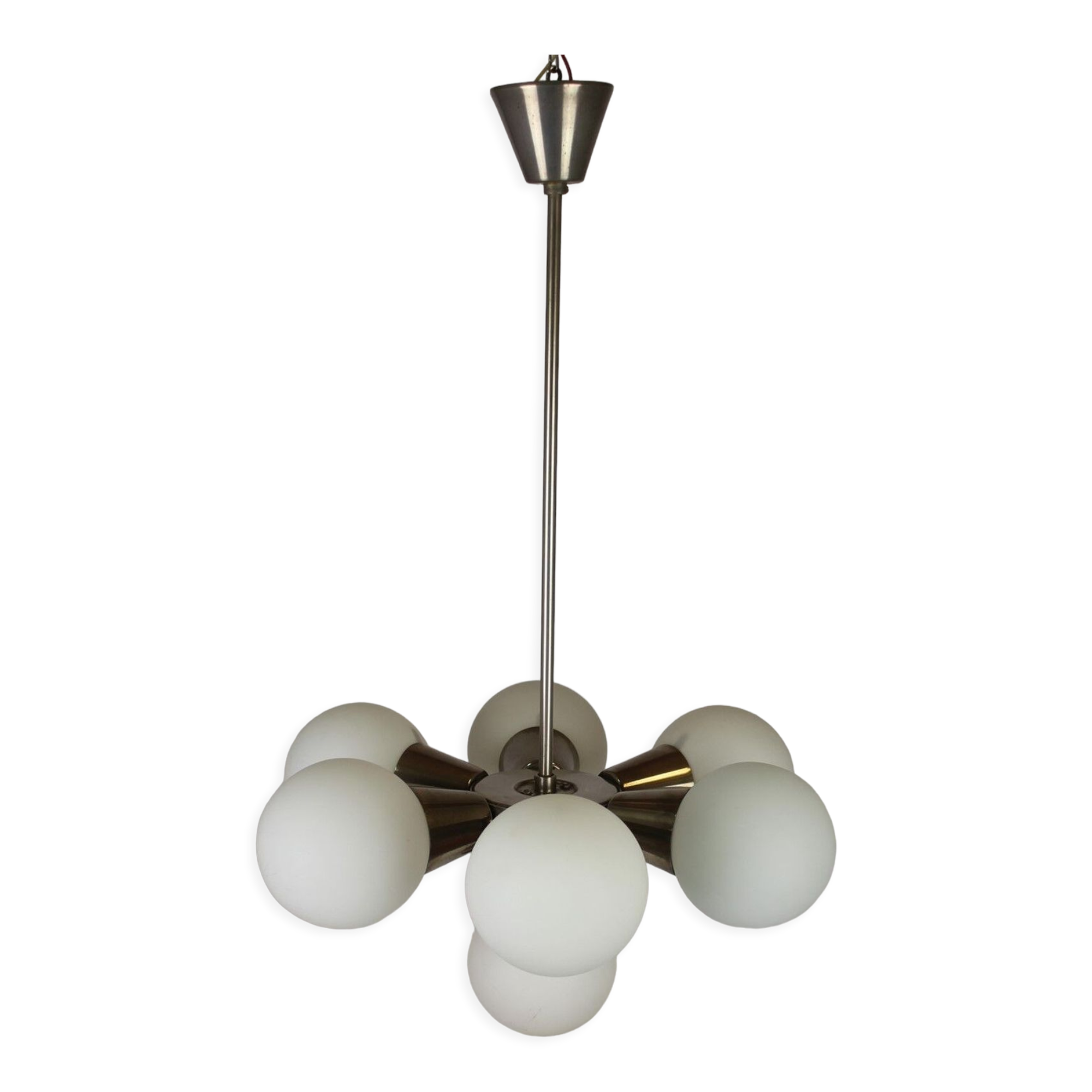 Sputnik Chandelier from Kamenický Šenov, 1970s