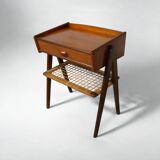Danish bedside table in teak by Soren Rasmussen - Vintage 1960