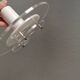 Small Space Age hanging lamp made of plexiglass. Denmark 1980s