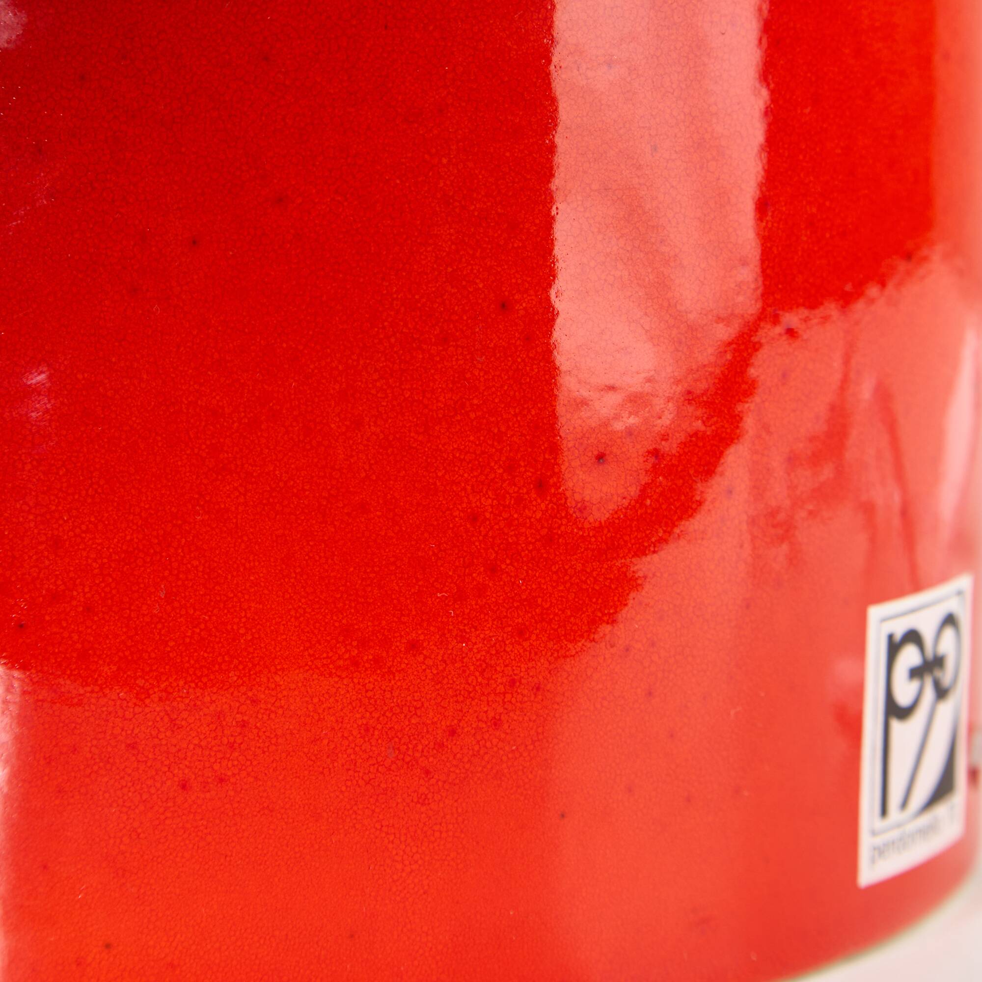 Perdomello 70 Orange Ceramic Table Lamp, 1970s