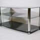 True vintage roll phono chest of drawers sideboard glass shelf 80s