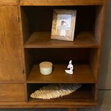 Vintage oak bookcase sideboard