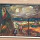 Original Swedish Oil on Panel – “Landscape with Figures” by Lars Niklasson