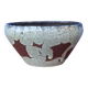 Coupe / cache-pot céramique Accolay signé – Grès émaillé vintage 60