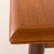 Small Danish square teak dining table with extensions, 1960s