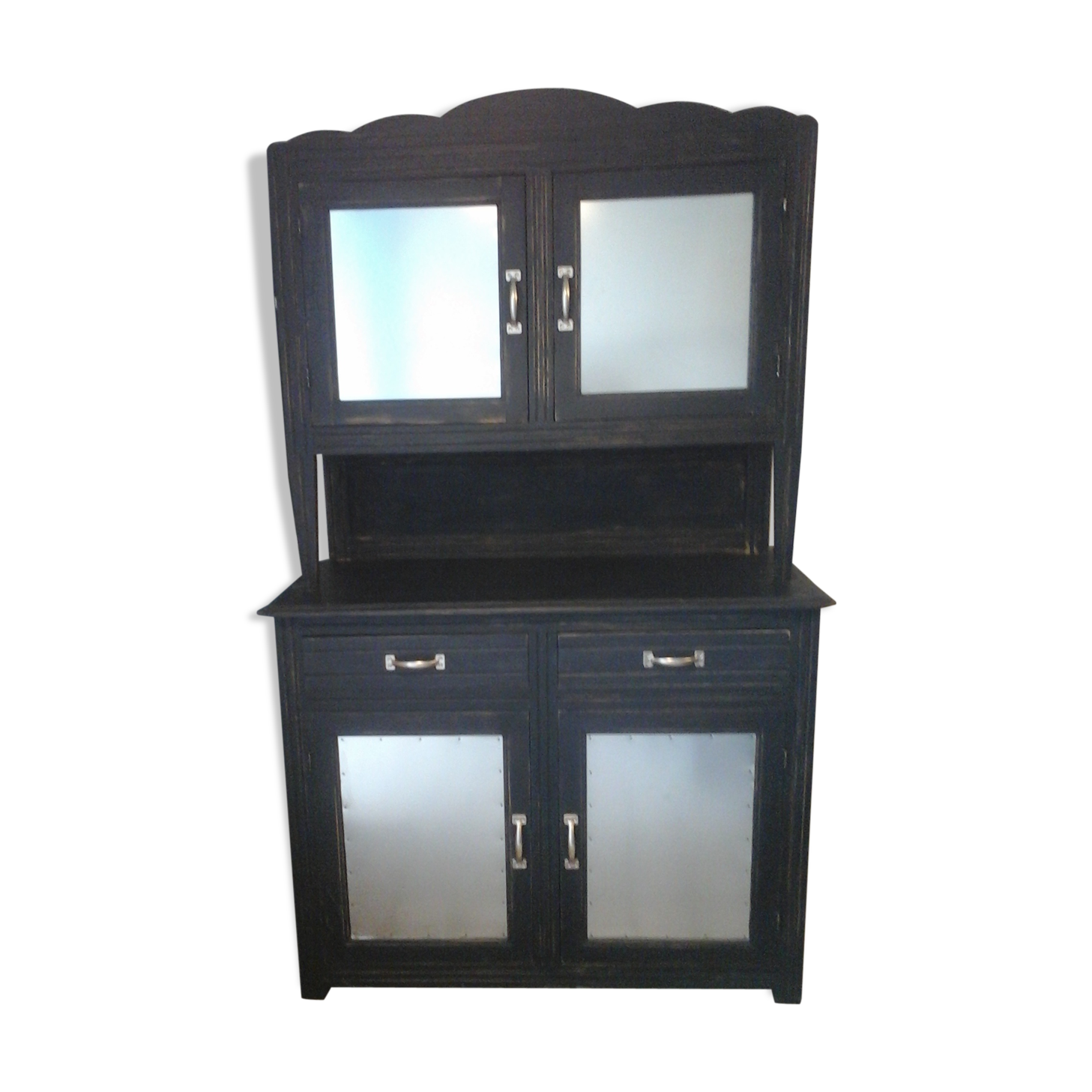 Seasy oak solid black patina and zinc