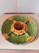 Sunflower plate slipware