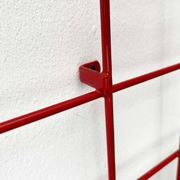Red rope coat rack, modern German mid-century, 1960s.