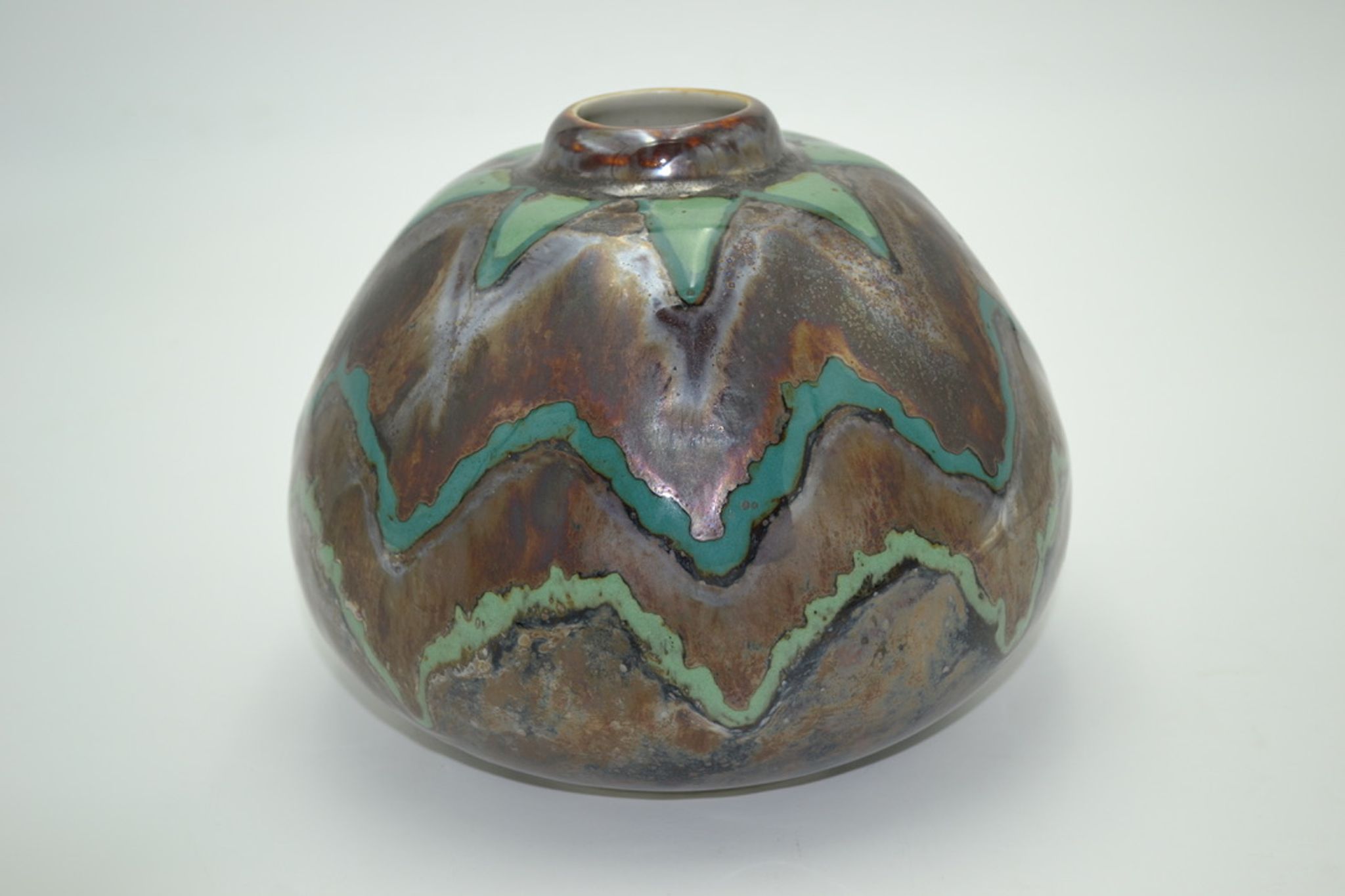 Vase Thistle Art deco porcelain from Limoges by Camille Tharaud