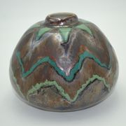 Vase Thistle Art deco porcelain from Limoges by Camille Tharaud