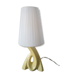 Table lamp in yellow ceramic