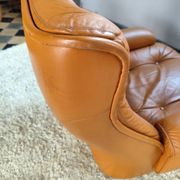 Fauteuil cuir Michel Cadestin pour Airbone