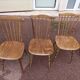 Set of 6 baumann tacoma bistro chairs - wood - vintage