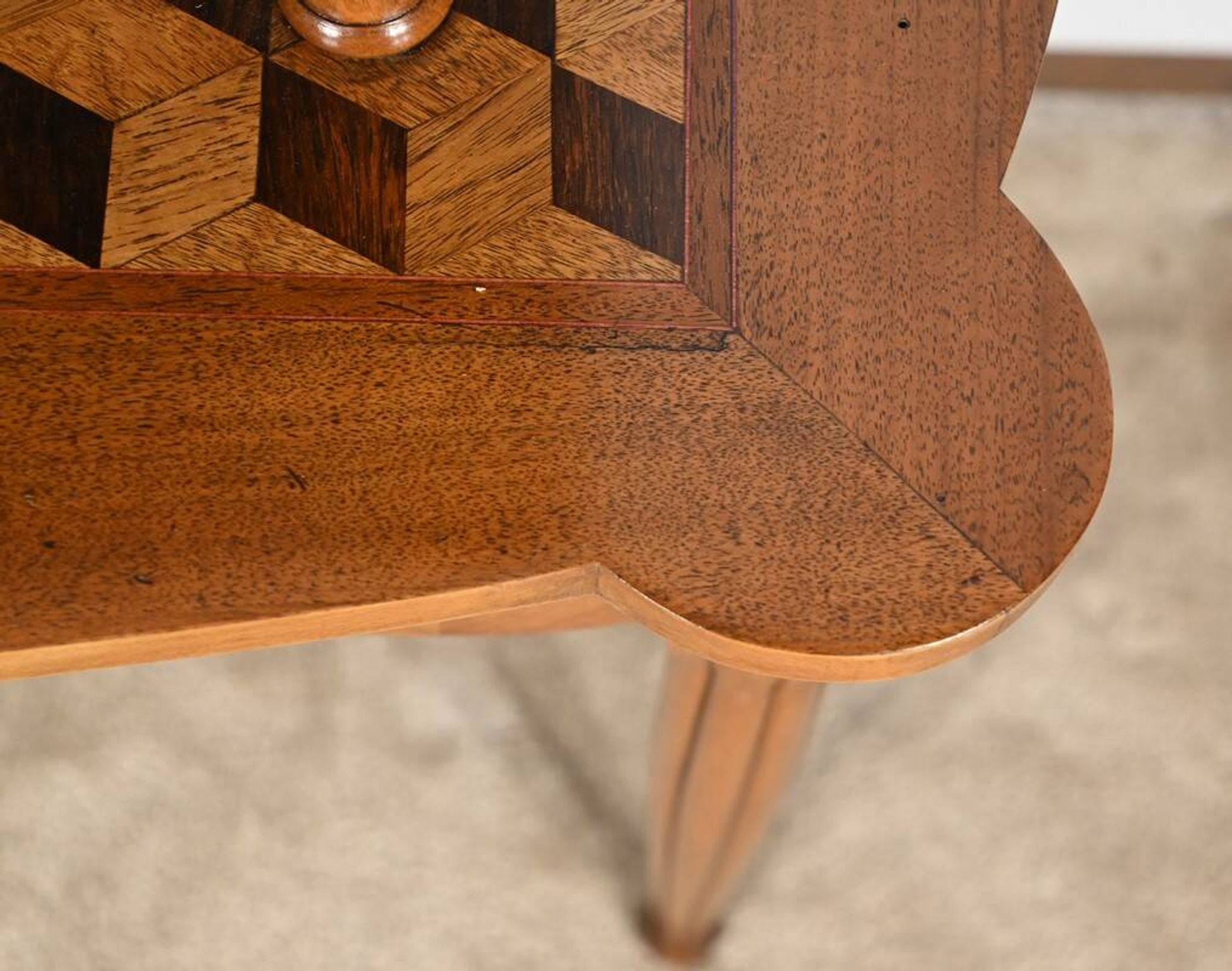 Walnut and Rosewood Marquetry Service Table – 1940