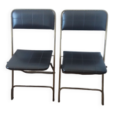 Chaises pliantes Lafuma vintages