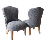 2 small toad armchairs