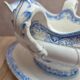 Antique sauce boat Jules Vieillard & Cie Bordeaux – Garland model - Fine earthenware 19th century