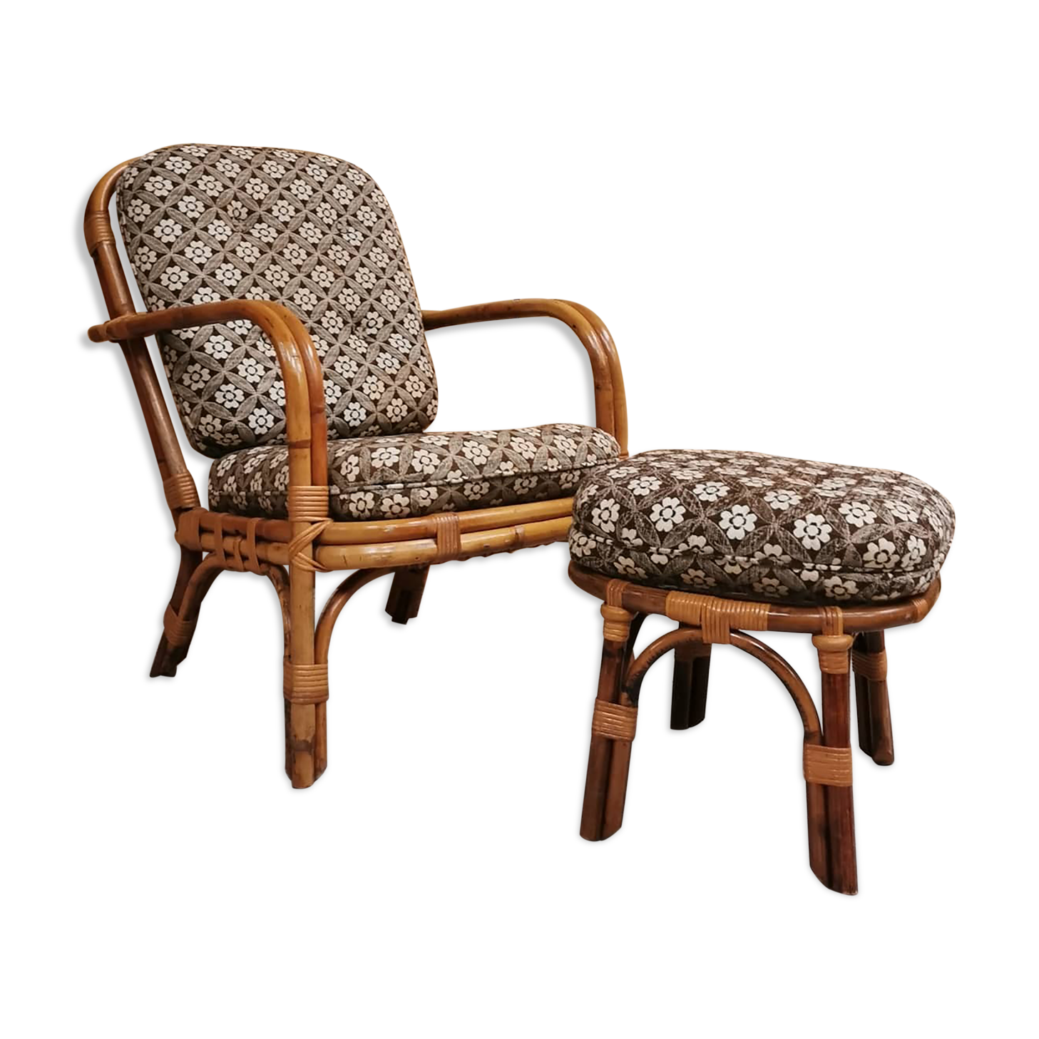Rattan armchair