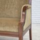 1950s, 2 seater Danish highback sofa, furniture velour, laqered teak wood.
