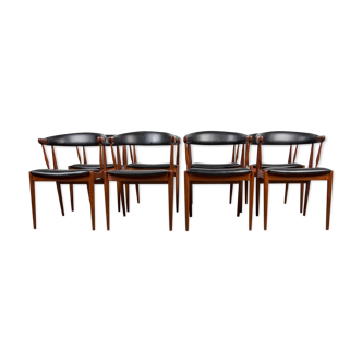 Série de 8 chaises par Johannes Andersen pour Broderna Andersen 1964
