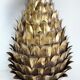 Ananas  wall light  paire  years 70" in gold metal