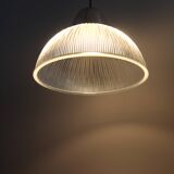 Vintage prismatic glass pendant light