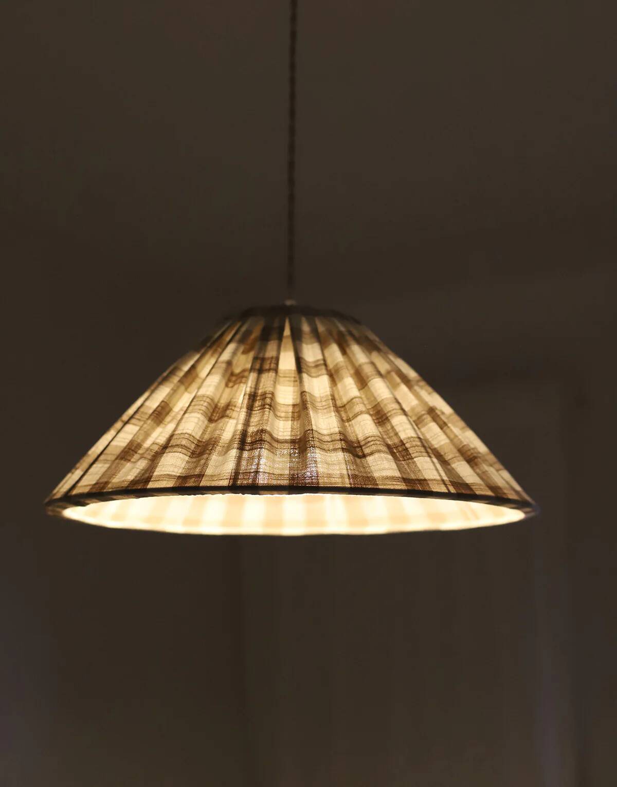 Malala "beige" large tile conical pendant light
