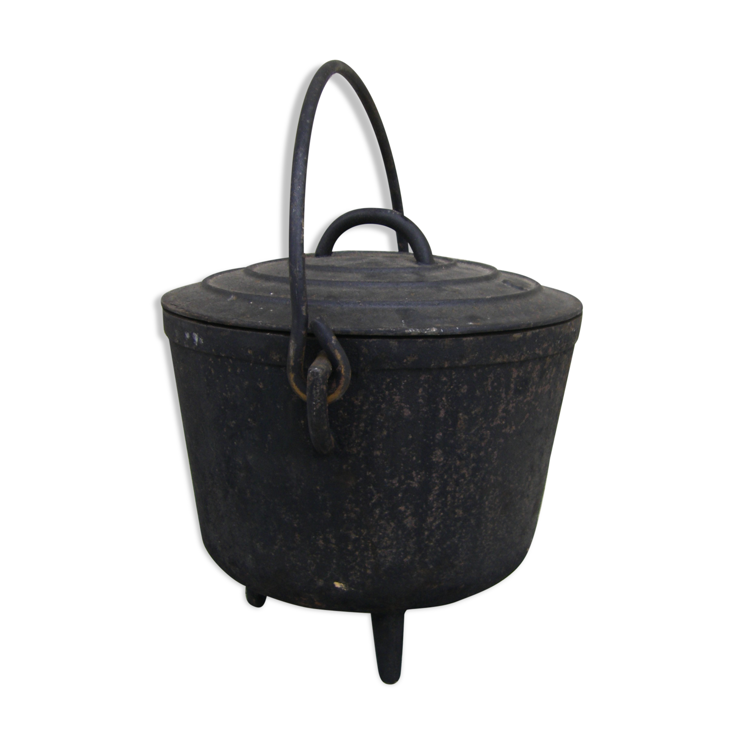 Old cast iron pot