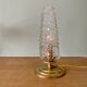 Vintage tulip table lamp in molded glass